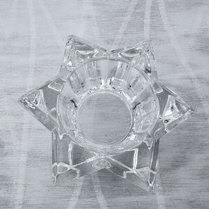 Partylite Starbright Votive Tealight Glass Candle Holder P0469 24% Lead‎ Crystal